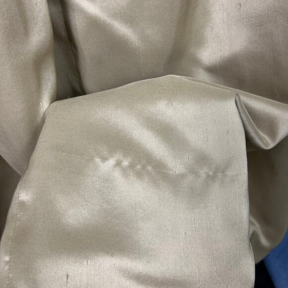 NWT J. McLaughlin Gala Raw Silk Gold Metallic Taffeta Midi Skirt Full sz 4 Small - Picture 9 of 12